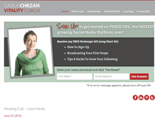Tablet Screenshot of carlachrzan.com